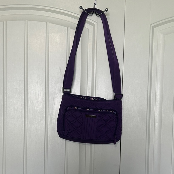 Vera Bradley Deep Purple Quilted Crossbody Bag - Picture 5 of 7